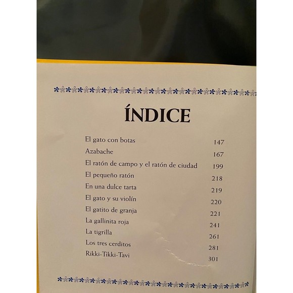 El Tesoro De Los Cuentos De Animales Child's Spanish Language Animal Fables - Picture 3 of 7